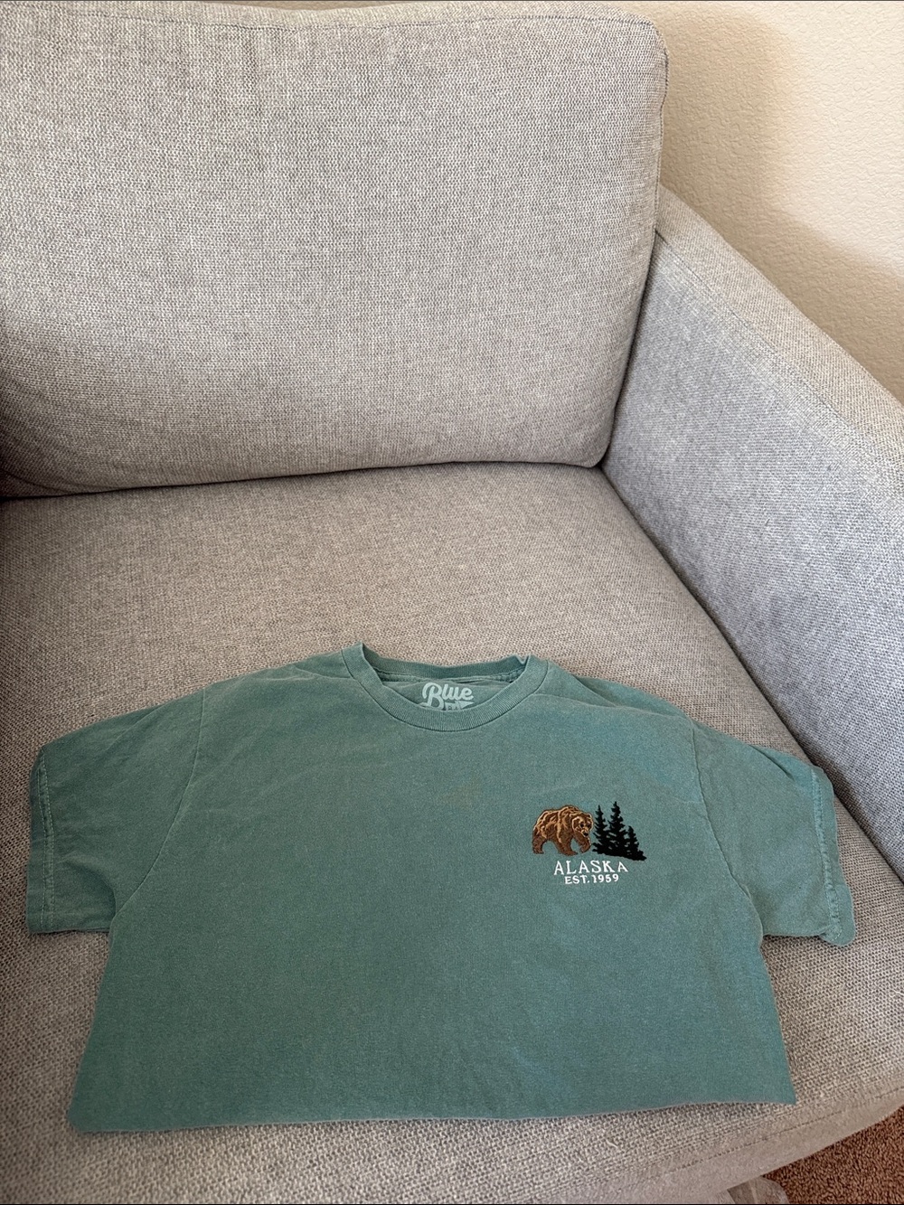 Blue 84 Green Alaska Bear Short Sleeve Tee